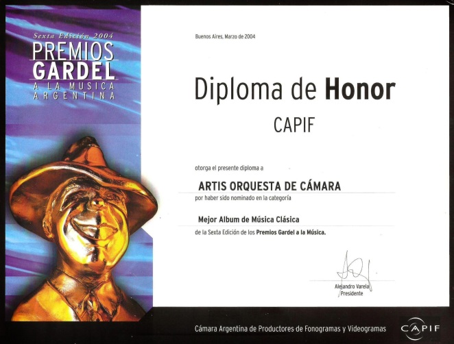 diploma GARDEL